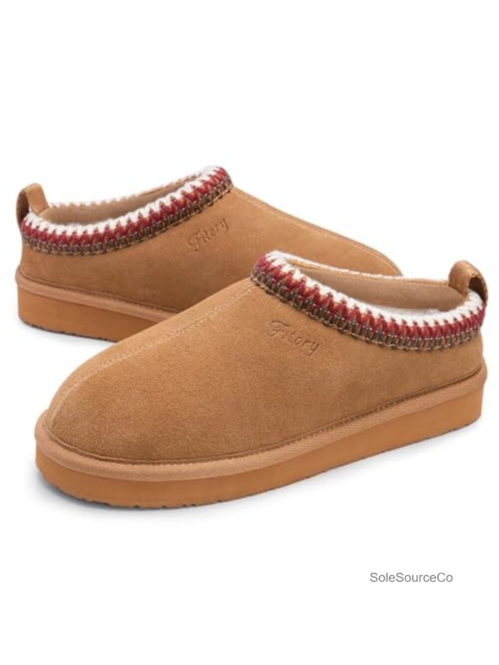 Genuine Leather Suede Mini Boot Slippers with Fur Fleece Lining